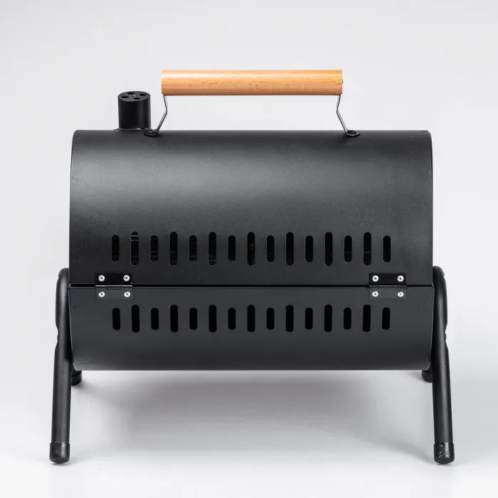 Переносной складной мангал барбекю 382840(см), гриль барбекю с крышкой Черный (HP452GB) - изображение 4