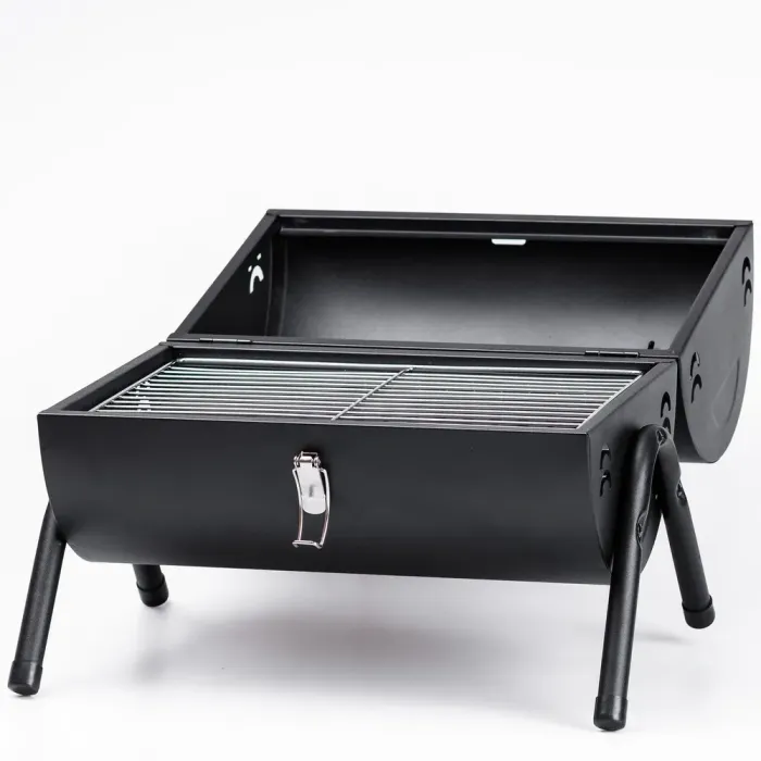 Переносной складной мангал барбекю 382840(см), гриль барбекю с крышкой Черный (HP452GB) - изображение 5