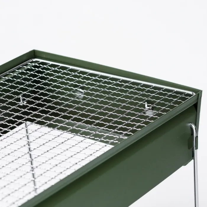 Мангал-барбекю з решіткою 51.5×23×25 (см) складний портативний маленький (HP461GR) - зображення 6