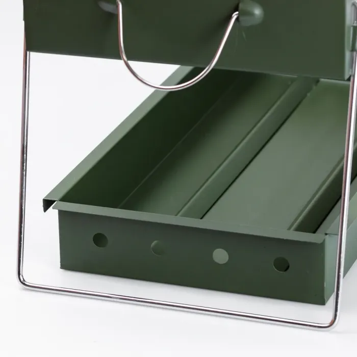 Мангал-барбекю з решіткою 51.5×23×25 (см) складний портативний маленький (HP461GR) - зображення 7