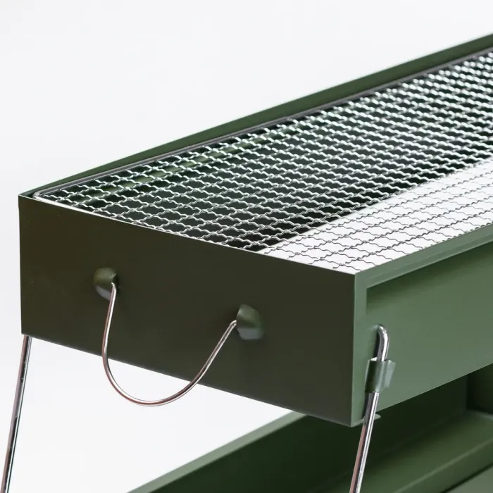 Мангал-барбекю з решіткою 51.5×23×25 (см) складний портативний маленький (HP461GR) - зображення 5