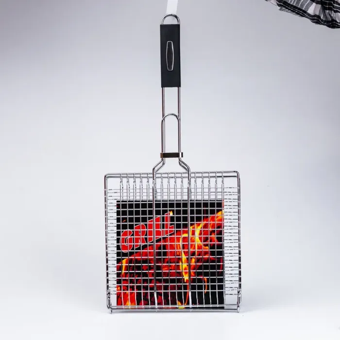 Решетка гриль для мангала 55254(см) - решетка для барбекю из нержавеющей стали (HP455RESH) - изображение 9