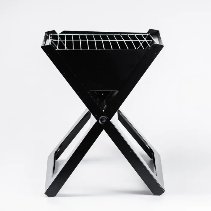 Міні мангал з решіткою складаний 44×29,5×36 (см) портативний барбекю, гриль (HP451M) - зображення 4