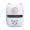 Дитячий міні-принтер портативний бездротовий акумуляторний з термодруком Рожевий (HPX2P)