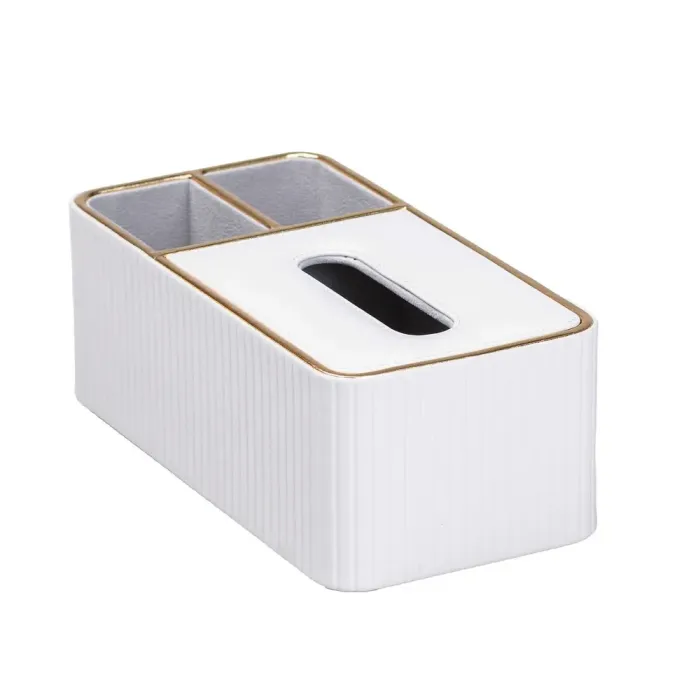 Салфетка на стол с двумя дополнительными отделениями • подставка для салфеток Бежевый - изображение 2