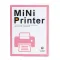 Дитячий міні-принтер портативний бездротовий з термодруком Рожевий (HPX1P)