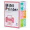 Дитячий міні-принтер портативний бездротовий з термодруком Рожевий (HPX1P)