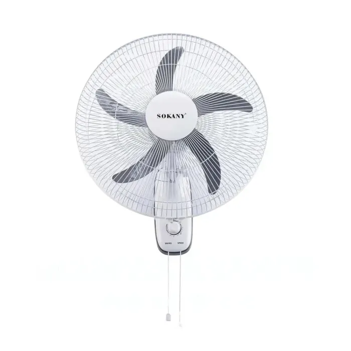 Настенный бытовой вентилятор 3 скорости 5 лопастей Sokany (SK19003) - изображение 1