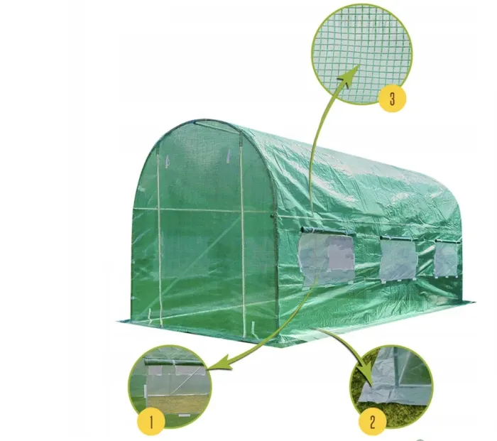 Парник теплиця 9м2 Funfit Garden (450х200х200см) Польща (P0024) - изображение 8