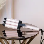 Плойка для завивки волосся керамічна на 3 хвилі з потужністю 50 Вт (V593)