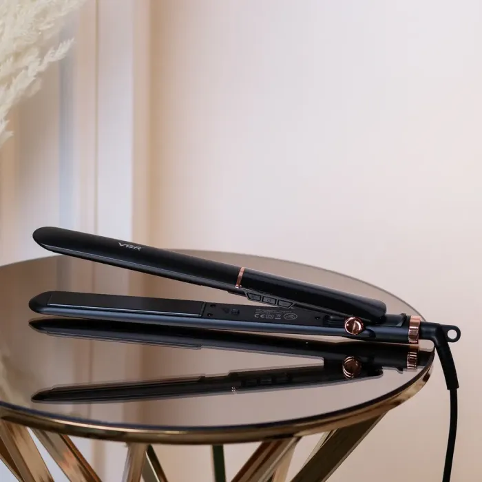 Випрямляч для волосся керамічний з РК дисплеєм, стайлер для вирівнювання волосся та завивки VGR V-515 (V515B) - зображення 1