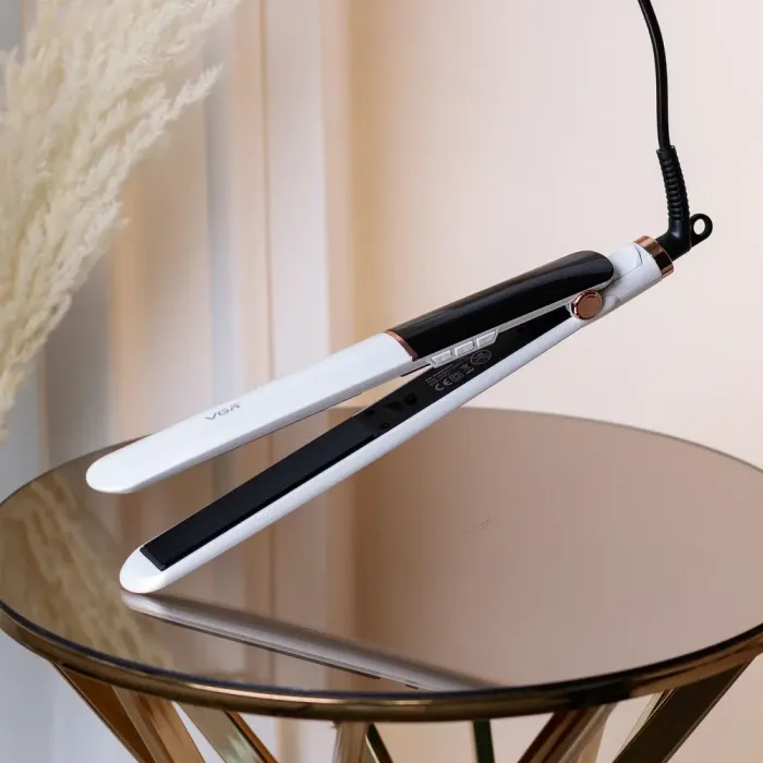 Випрямляч для волосся керамічний з РК дисплеєм, стайлер для вирівнювання волосся та завивки VGR V-515 (V515W) - зображення 2
