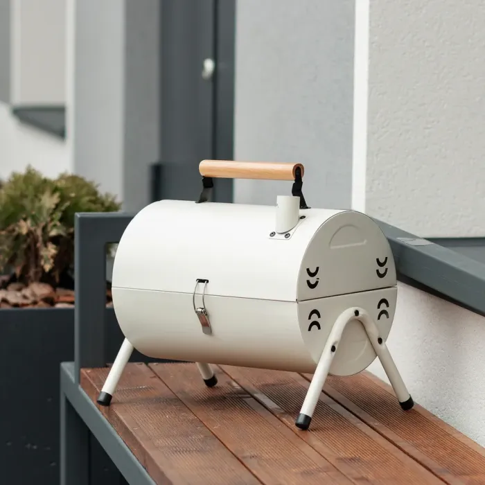 Переносний складний мангал барбекю 38×28×40 (см), гриль барбекю з кришкою (HP452GBE) - зображення 1