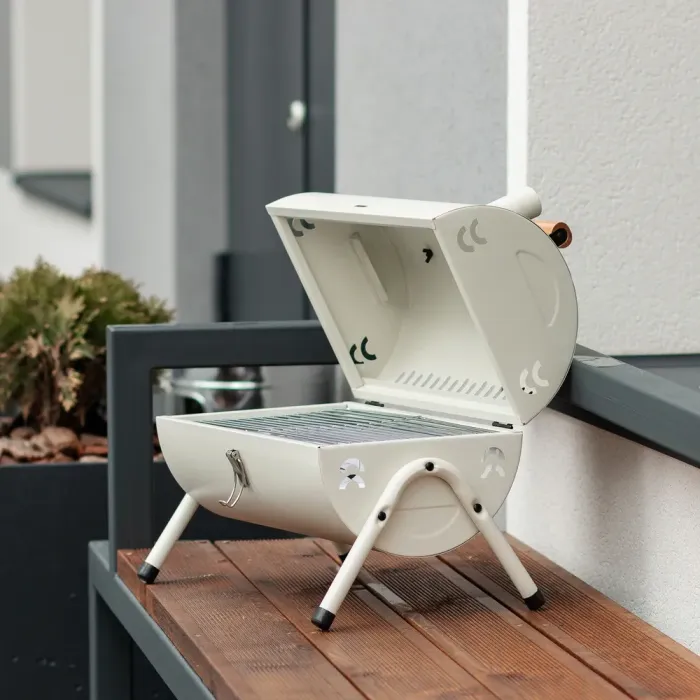 Переносний складний мангал барбекю 38×28×40 (см), гриль барбекю з кришкою (HP452GBE) - зображення 2