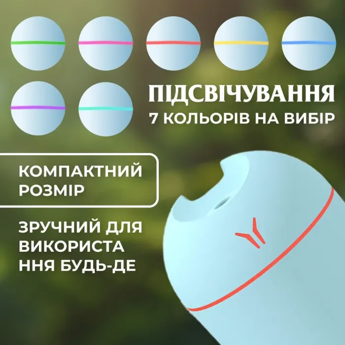 Увлажнитель воздуха для дома мини портативный USB 250 мл ароматический диффузор с подсветкой (HPBH14605BL) - изображение 4
