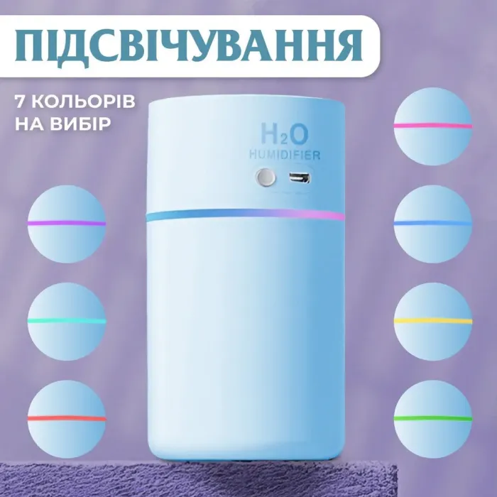 Увлажнитель воздуха для дома портативный USB 450 мл. - изображение 3