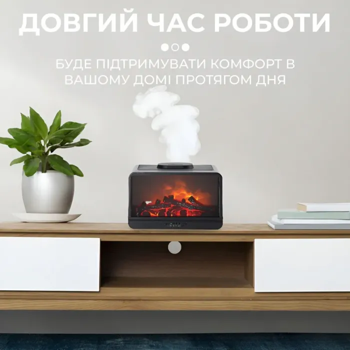 Зволожувач повітря з підсвічуванням портативний з функцією аромадифузору чорний (HPLN001G) - зображення 7