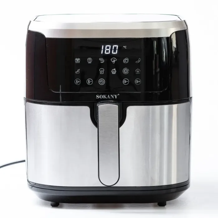 Аерофритниця електрична чаша на 8.8 л SOKANY аерогриль з таймером та терморегулятором 1200 Вт (SK10037) - зображення 1