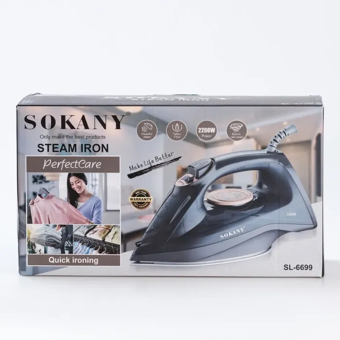 Праска з парогенератором Sokany • праска з керамічною підошвою 2200 Вт (SK6699) - зображення 8