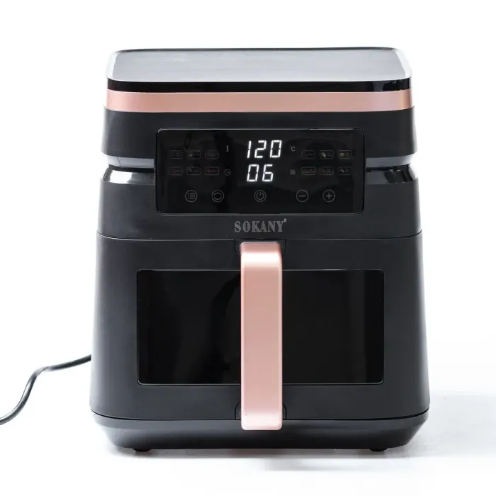 Аерофритниця електрична 7 л SOKANY аерогриль з таймером та терморегулятором 1800 Вт (SK10033) - зображення 3