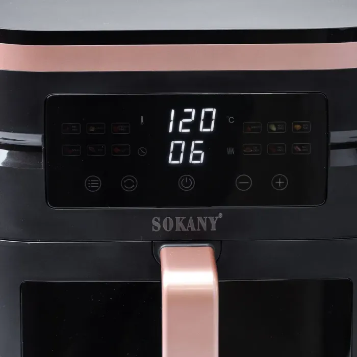 Аерофритниця електрична 7 л SOKANY аерогриль з таймером та терморегулятором 1800 Вт (SK10033) - зображення 6