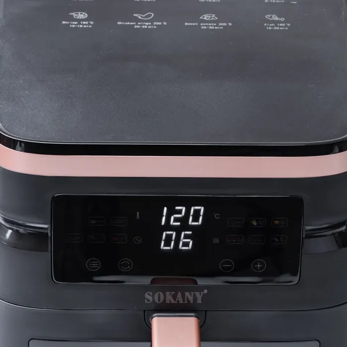 Аерофритниця електрична 7 л SOKANY аерогриль з таймером та терморегулятором 1800 Вт (SK10033) - зображення 9