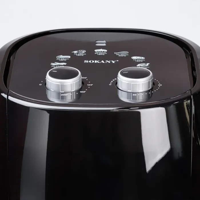 Аерофритниця електрична 7.7 л SOKANY аерогриль з терморегулятором 1800 Вт (SK8013) - зображення 3