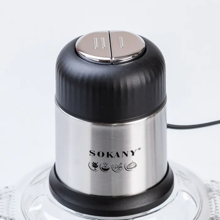 Блендер чоппер подрібнювач чаша 2 л Sokany (SK7025A) - зображення 4