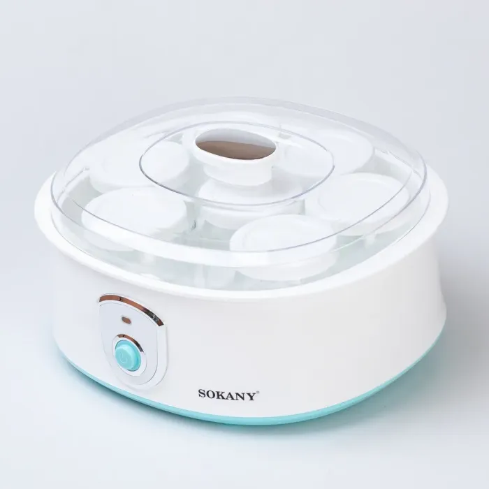 Йогуртниця електрична з баночками та таймером Sokany (SK2304) - зображення 4