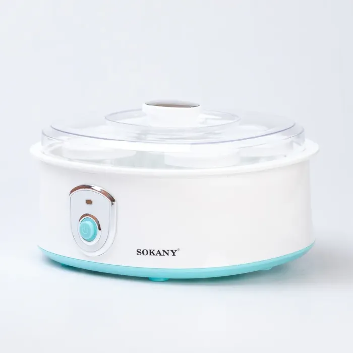 Йогуртниця електрична з баночками та таймером Sokany (SK2304) - зображення 9