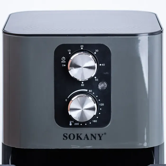 Аерофритниця електрична чаша на 5.5 л SOKANY аерогриль з терморегулятором 1400 Вт (SK8044) - зображення 7