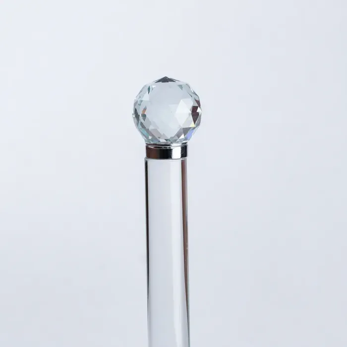 Підсвічник склянний високий прозорий (HP36566) - зображення 5