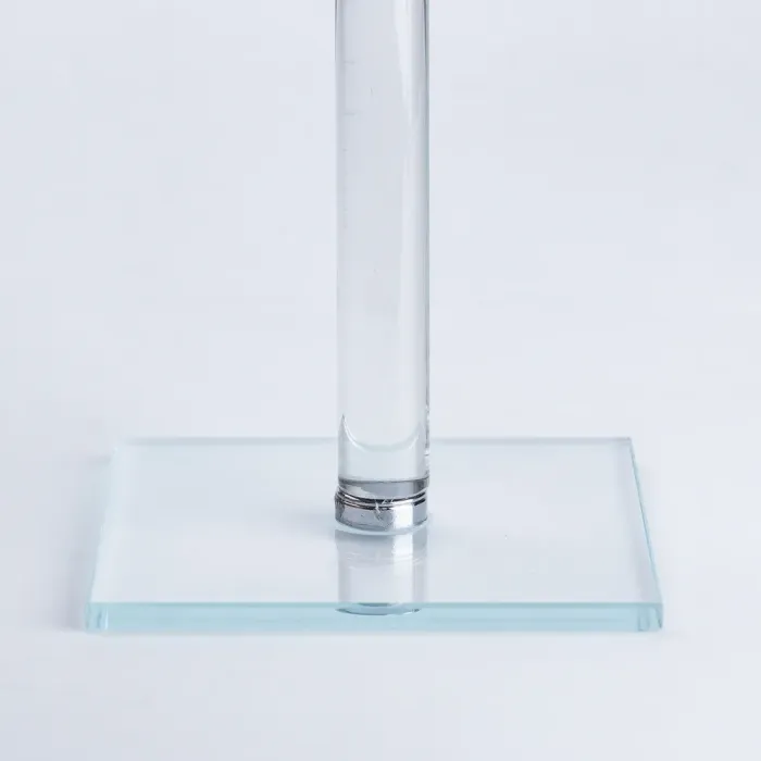 Підсвічник склянний високий прозорий (HP36566) - зображення 4