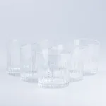 Склянка для напоїв скляна прозора набір 6 шт (HP4166)