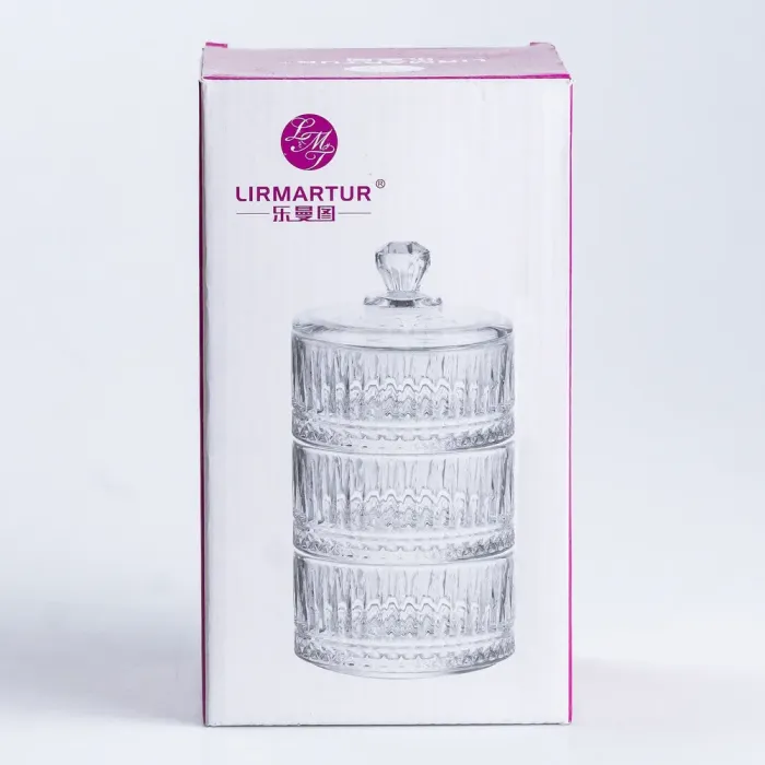 Банка для хранения сыпучих продуктов со стеклянной крышкой круглая (HP592) - изображение 5