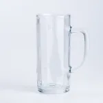 Кухоль скляний з ручкою для напоїв прозорий 500 мл (HP576)