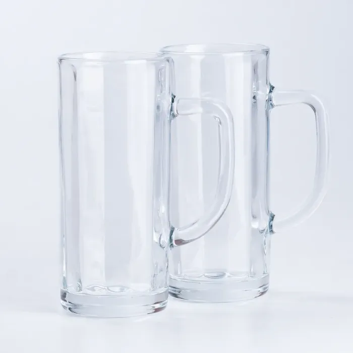 Кружка стеклянная с ручкой для напитков 500 мл (HP576) - изображение 2