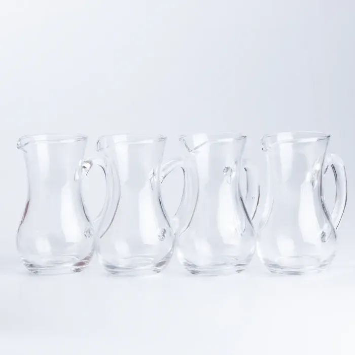 Кувшин стеклянный для напитков прозрачный набор 4 шт. - изображение 3