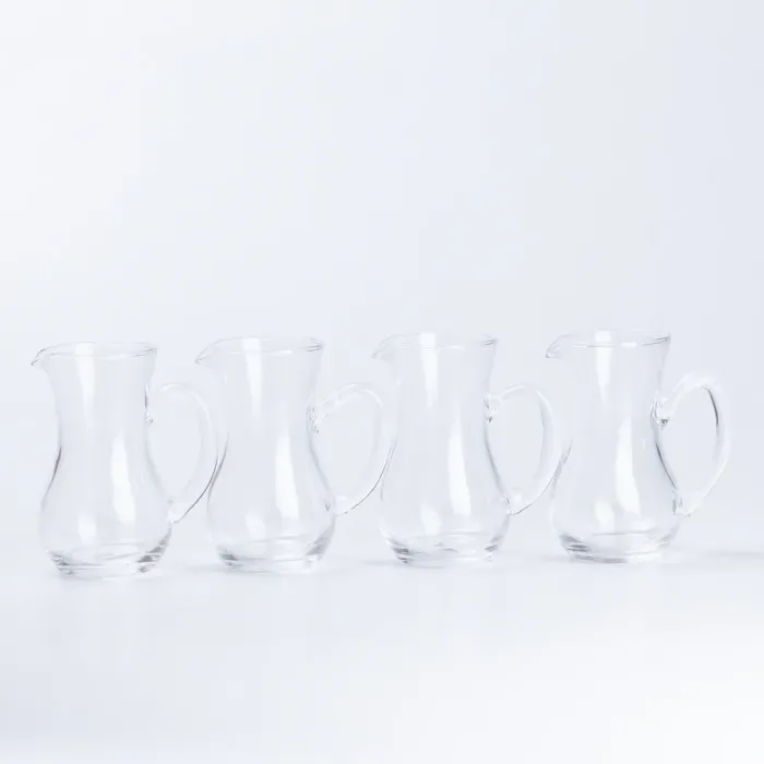 Кувшин стеклянный для напитков прозрачный набор 4 шт. - изображение 2