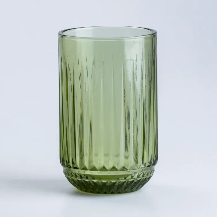 Чашка стеклянная для чая и кофе зеленая (HP4146) - изображение 2