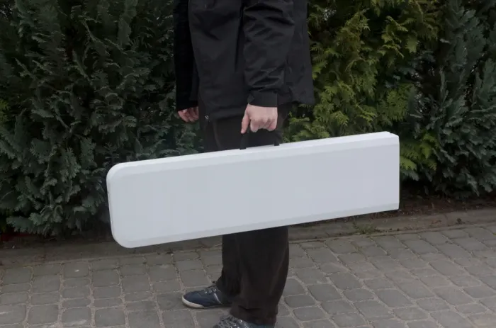 Лава, лавка розкладна садова туристична Польща 180см біла (L0021) - зображення 5