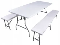 Садові меблі (набір) розкладний стіл 180см + 2 лавки 180см eHokery (Польща) (5_2155303864)