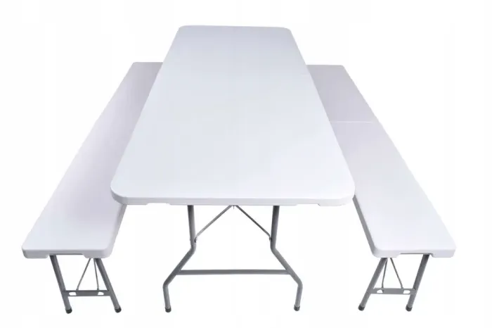 Садові меблі (набір) розкладний стіл 180см + 2 лавки 180см eHokery (Польща) (5_2155303864) - зображення 6