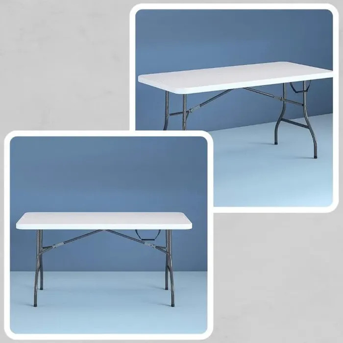 Складний туристичний стіл для пікніку, садовий 180см білий Польща (S021) - зображення 3