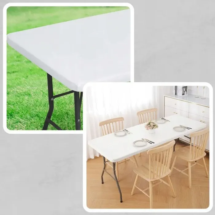 Складний туристичний стіл для пікніку, садовий 180см білий Польща (S021) - зображення 4