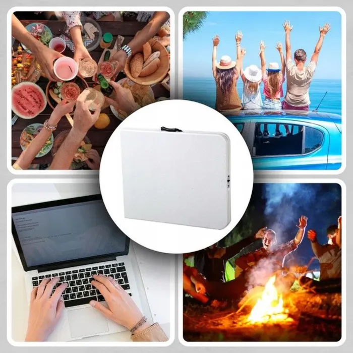 Складний туристичний стіл для пікніку, садовий 180см білий Польща (S021) - зображення 5