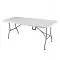 Стіл розкладний для пікніку, садовий 180см + 2 лавки 180см білий (Польща) (5_2155303867)