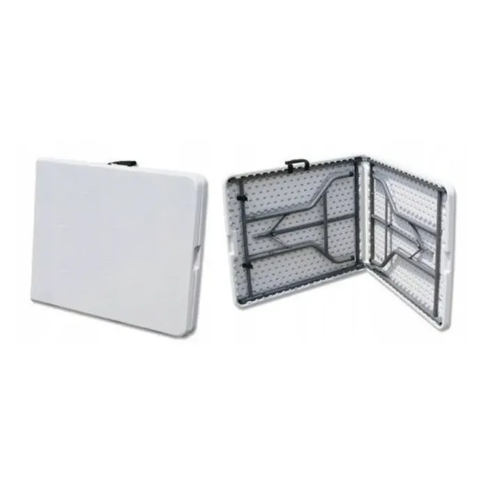 Стіл розкладний для пікніку, садовий 180см + 2 лавки 180см білий (Польща) (5_2155303867) - зображення 6