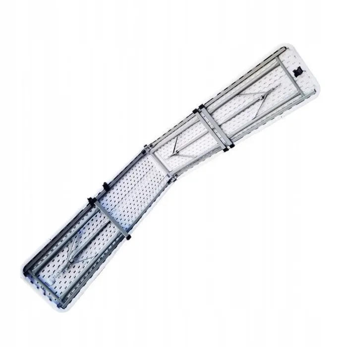 Стіл розкладний для пікніку, садовий 180см + 2 лавки 180см білий (Польща) (5_2155303867) - зображення 7