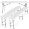 Раскладной набор садовой мебели, для пикника стол + 2 лавы 180см Gordon (белый) Польша (5_2155303869)
